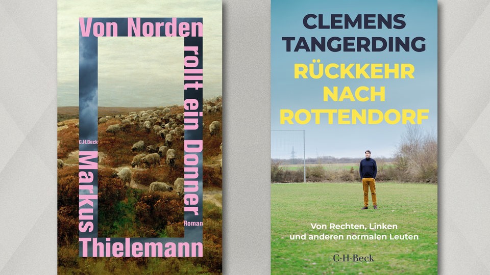 Buchcover: Markus Thielemann: Von Norden rollt ein Donner und Clemens Tangerding: Rückkehr nach Rottendorf