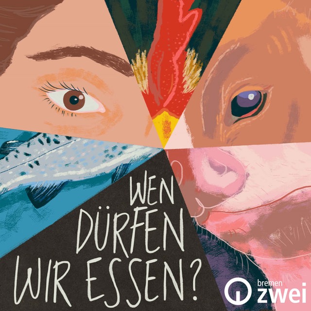 Collage aus Augen und Teilen von Tieren