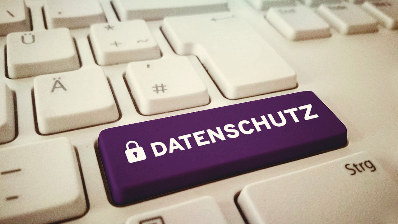 Symbolbild des Datenschutzes auf einer Tastatur