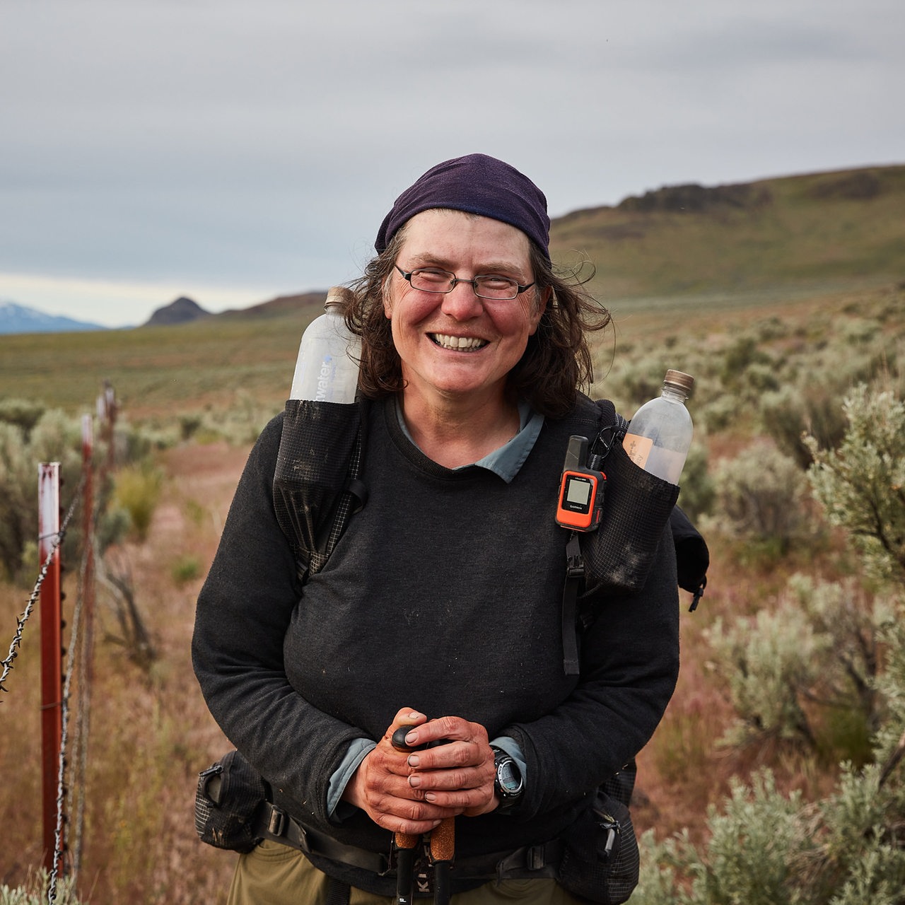 Christine Thürmer beim Wandern