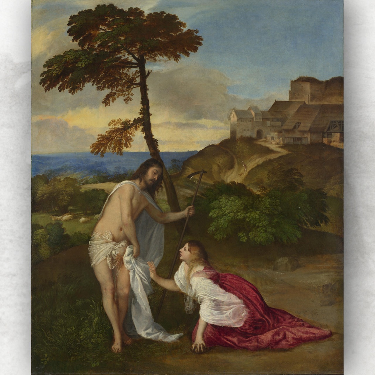 Das Ölgemälde "Noli me tangere" von Tizian von 1514