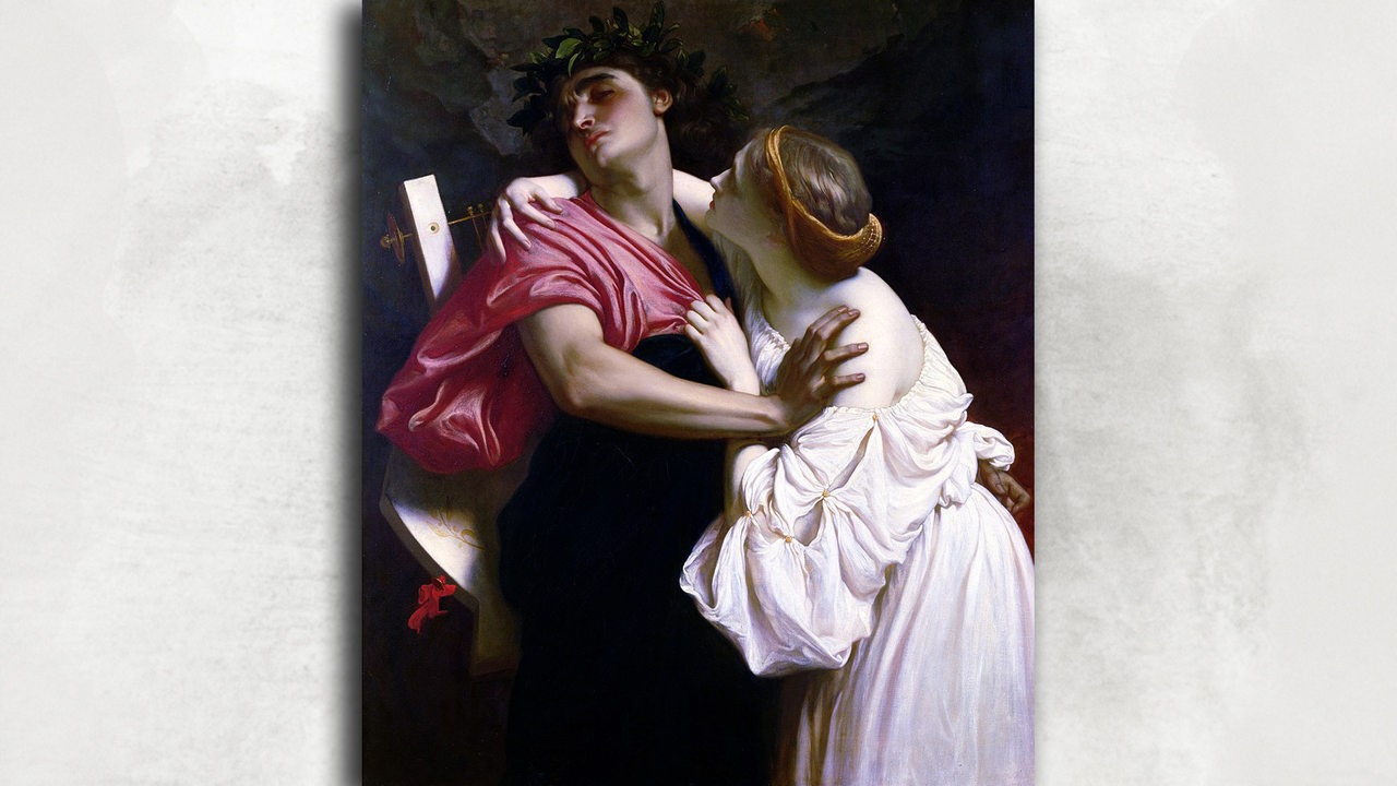 "Orpheus und Eurydike" von Frederic Leighton, erstellt: 1864