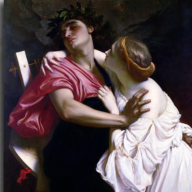 "Orpheus und Eurydike" von Frederic Leighton, erstellt: 1864