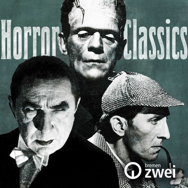 Collage zeigt Porträts von Dracula, Frankenstein und Sherlock Holmes