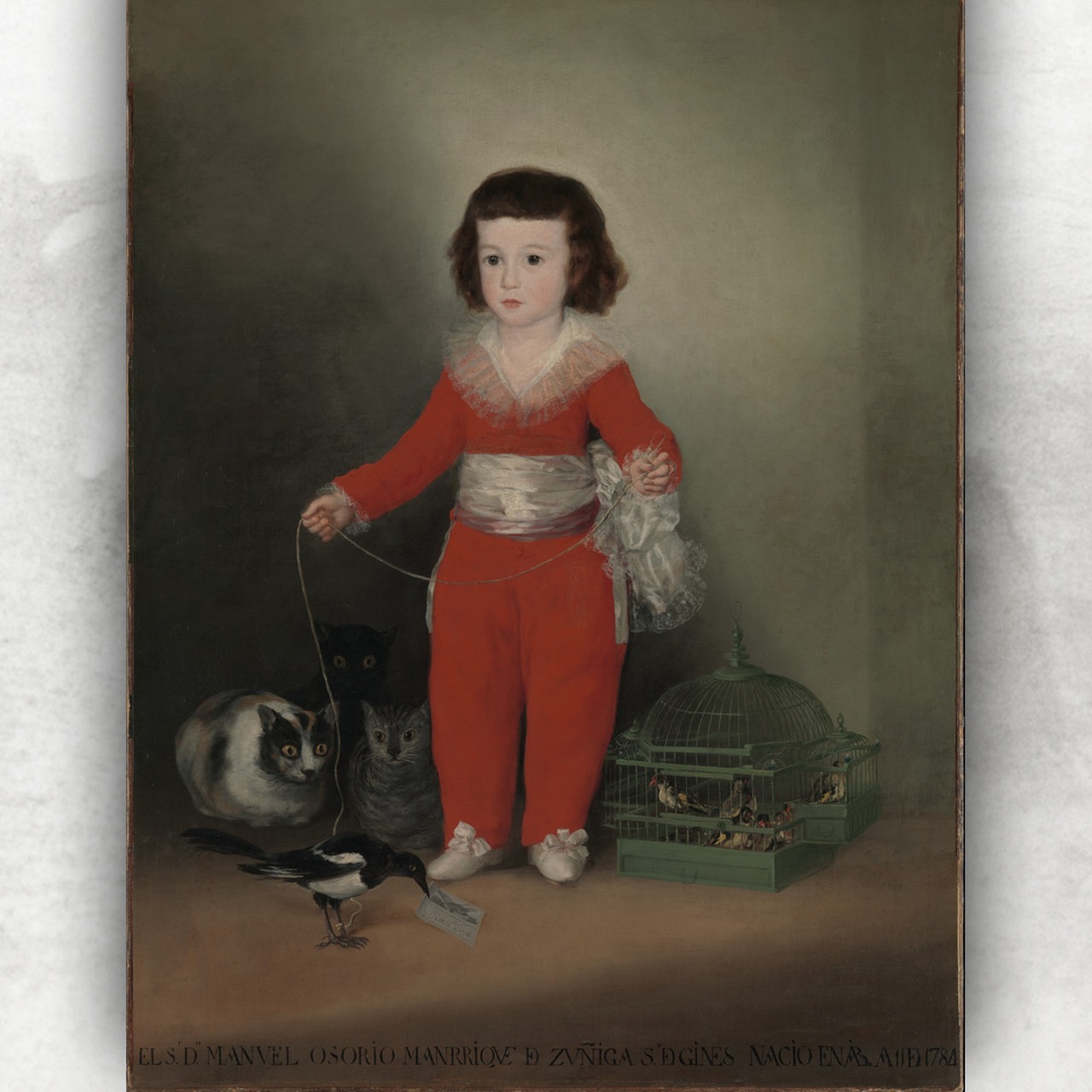 Gemälde von Francisco de Goya zeigt das Porträt des Manuel Osorio Manrique de Zuñiga als Kind.